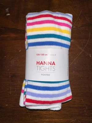 Medias a rayas arco iris Hanna Andersson 6-8 120-130 NUEVAS Foto 1 de 2