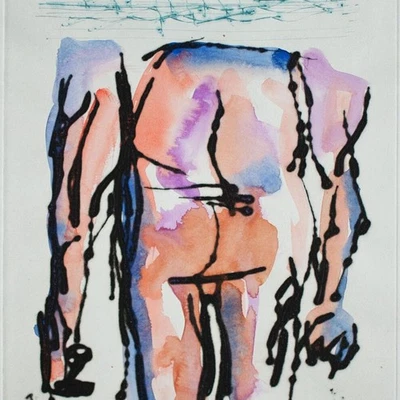 Markus Lüpertz Kunst Regeln geben Neoexpressionismus Farbradierung 2005 15/30 - Bild 1 von 4