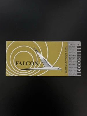 1965 FORD FALCON OWNERS MANUAL ORIGINAL Equipment GLOVE BOX BOOK ~ NEAR MINT ~ - Image 1 of 3