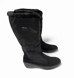 Botas de nieve altas Pajar Talia para mujer negras talla 38 aisladas cuña suaves cálidas - Imagen 1 de 14