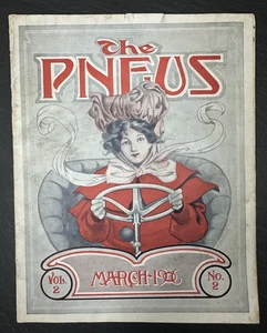 MARCH 1906 THE PNEUS MAGAZINE BY FISK TIRES CO  FP401 - Picture 1 of 20