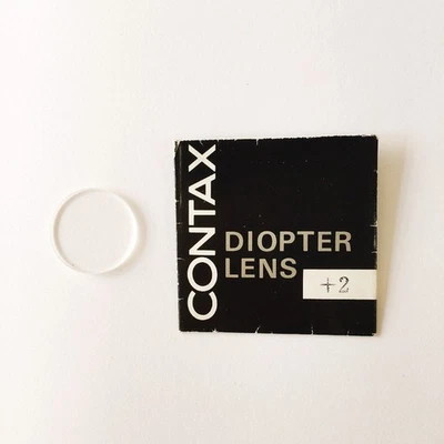 Contax +2.0 Diopter Lens Dioptric Adjustment eyepiece for Contax RTS I II 139 - Image 1 of 4