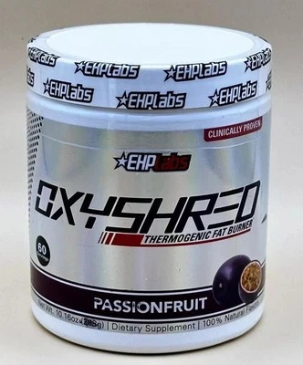 EHP Labs Oxyshred Thermogenic Fat Burner Passionfruit 60 Servings Free Shipping - Image 1 of 4