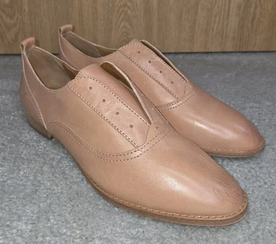 Zapatos informales Frye Grace CVO sin cordones Oxford para mujer talla 10 M de cuero tostado Foto 1 de 4