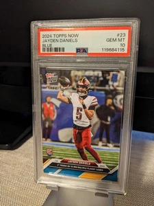 2024 Topps Now Jayden Daniels RC Blue Rookie ๐#/49 Commanders PSA 10๐ฅ - Picture 1 of 4