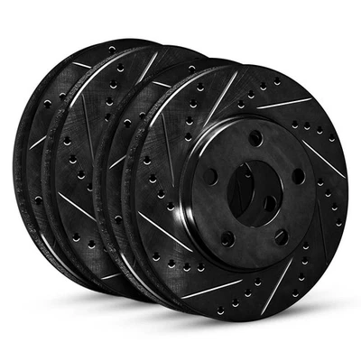 For Ford Explorer 11-19 Drilled & Slotted Front & Rear Brake Rotor Set - Изображение 1 из 3