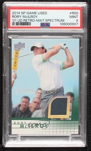 2014 SP Game Used Edition Retro Rookies Spectrum Materials Rory McIlroy PSA 9 - Picture 1 of 3