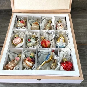 Inge-Glas Christmas Ornaments Miniatures The Bridal Collection Set of 12 Germany - Picture 1 of 11