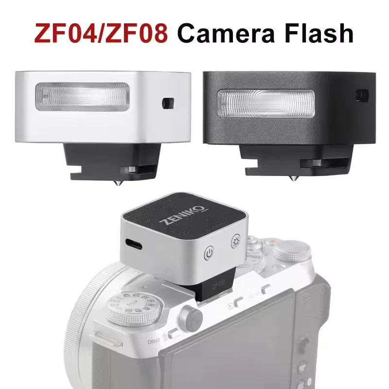ZENIKO ZF04/ZF08 Mini Camera Flash Light Speedlite 5600K Canon Nikon Sony GR3 - image 1 of 4