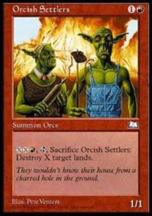 Orcish Settlers - Light Play MTG Weatherlight - Image 1 of 1