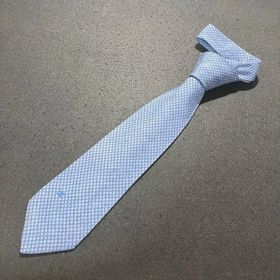 Corbata Chanel Azul Logo Para Hombre Moda Usada Alta Marca CN73 Foto 1 de 4