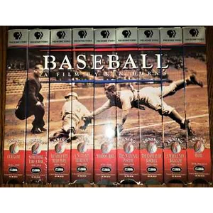 Baseball: A Film by Ken Burns - Nine Inning Boxed Set (VHS, 9-Tape Set) - Picture 1 of 7