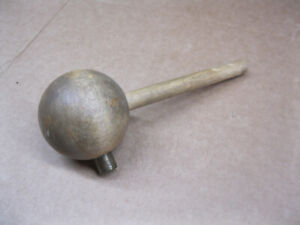 Older Small 7" Brass & Wood Hammer