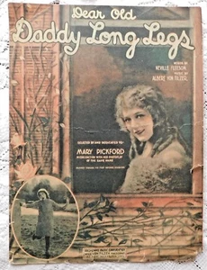 VINTAGE NOTEN - 1919 - DEAR OLD DADDY LONG LEGS - MARY PICKFORD COVER - Bild 1 von 5