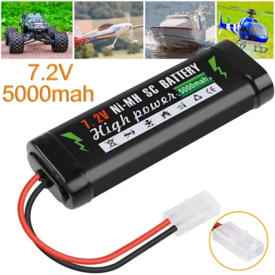 7.2V 5000mAh Tamiya-2P Plug Ni-MH Rechargeable Battery for RC Car Truck Boat - Bild 1 von 4
