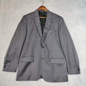 Banana Republic Blazer Men's 42 Long Gray 100% Wool Suit Jacket Career Business - Picture 1 of 17