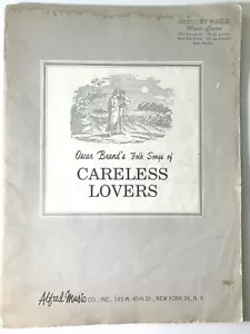 Oscar Brand's Folk Songs of Careless Lovers Sheet Music - Imagen 1 de 12
