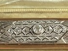 Feine Art-Deco-Diamant-Brosche, 18K/750 Gelbgold, um 1920