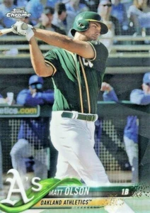 Matt Olson 2018 Topps rifrattore cromato #64 - Foto 1 di 2