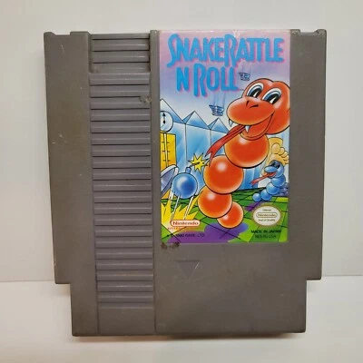 Snake Rattle N Roll (Nintendo Entertainment System NES) Vintage 90s Tested Retro - Image 1 of 3