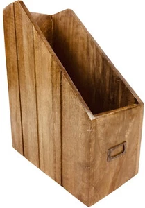 Magazin Papier Organizer Massivholz Home Office Ablage Aufbewahrungslösung - Bild 1 von 4