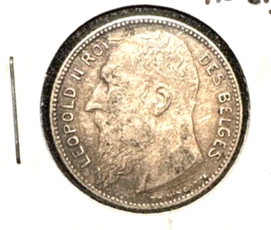 Belgium 1909 Franc KM 56.2 VF (1) - Imagen 1 de 2