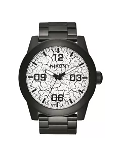 NEW NIXON - Corporal SS Men's Watch, Black/White 48mm/24mm - Picture 1 of 4