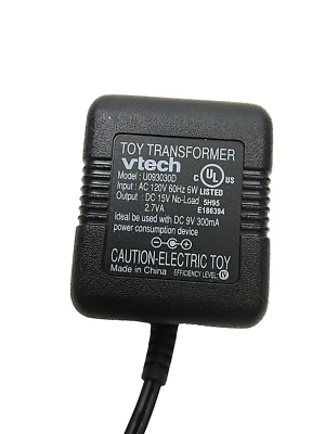 Vtech OEM Toy Power AC Adapter Supply Cable Cord U093030D DC 15V - Image 1 of 3