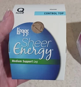 Sheer Energy Pantyhose Control Top Nude Q - Picture 1 of 1