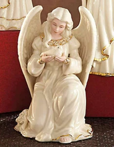 Lenox Angelic Visions Frieden kniender Engel mit Taube Figur 6 Zoll - Bild 1 von 4