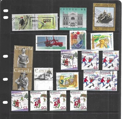 CANADA 1996. SELECTION OF 20.  FINE USED. AS PER SCAN. - Image 1 of 3