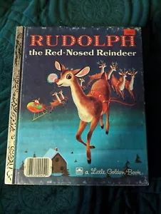 Vintage! Rudolph the Red-Nosed Reindeer (1976. A Little Golden Book) Hardcover - Picture 1 of 8