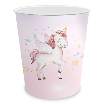 itenga Papierkorb Kunststoff für Kinder Einhorn Pferd Mädchen Kinderzimmer neu