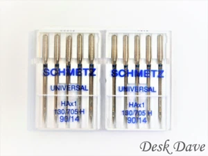 1O SCHMETZ Nähmaschinennadeln ~ Größe 90/14, für SINGER Federgewichte 221 ~ 222+ - Bild 1 von 1