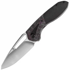 Kansept Knives Thoth Bolster Lock Purple CF & Titanium Folding 20CV Knife 1075T1 - Picture 1 of 1