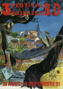 BOUCQ CARTE POSTALE 3e FESTIVAL BD SOLLIES-VILLE 1991 - Picture 1 of 1