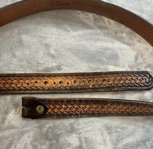 Original El Campero Herren Gürtel 3099/120/105 braun Leder ohne Schnalle - Bild 1 von 3