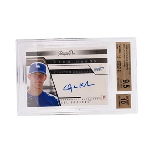 2006 Tristar Prospect Plus Farm Hands Clayton Kershaw BGS 9.5 with 10 AUTO  - Picture 1 of 2