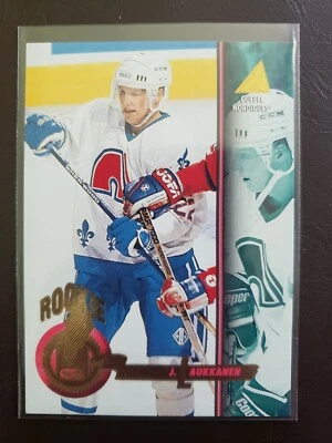 1994-95 Janne Laukkanen Rookie Pinnacle Hockey Quebec Nordiques - Image 1 of 2