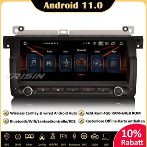64GB Android 11 Autoradio GPS Für BMW 3er E46 M3 Rover 75 MG ZT DAB+DSP Navi SWC - Bild 1 von 11