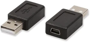 2 Pack USB 2.0 a Male to USB B Mini 5 Pin Female Adapter Converter - Picture 1 of 12