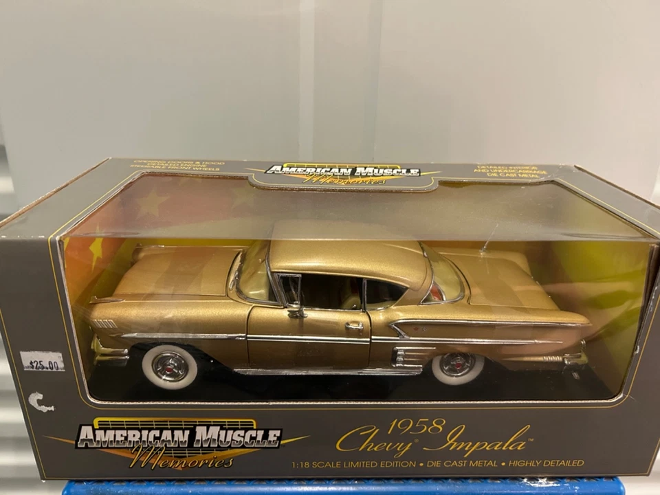 Chevy Impala 1958 ERTL American Muscle Memories золотистый - Изображение 1 из 1