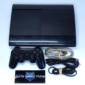 Consola PS3 Super Slim 500 GB con controlador + todos los cables probados-limpios - Imagen 1 de 16