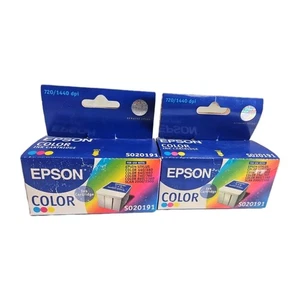 2 X Epson Color Ink Cartridges S020191/IC3CL01- New - Picture 1 of 7