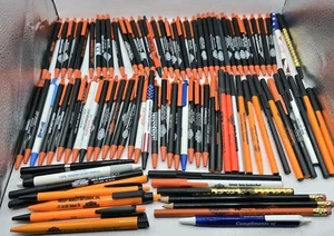 ENORME Lote Publicidad Bolígrafo Bic Harley-Davidson Motocicletas Negro Naranja - Imagen 1 de 21