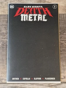 Dark Nights Death Metal #1 Black Blank Variant - Picture 1 of 1