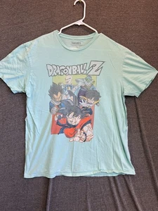 Dragon Ball Z T-Shirt Herren XL hellblau Grafikdruck Anime Figuren Baumwolle - Bild 1 von 6