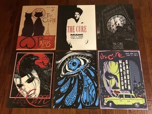 The Cure Konzert Poster Lot 6 - 18x24 Madison Square Garden Paris Miami Detroit - Bild 1 von 10
