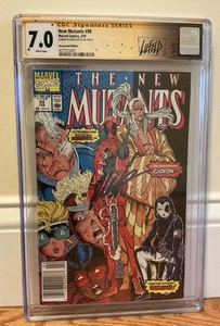 New Mutants #98 CGC 7.0 Signed By R Liefeld Newsstand would Benefit From Press - Picture 1 of 8