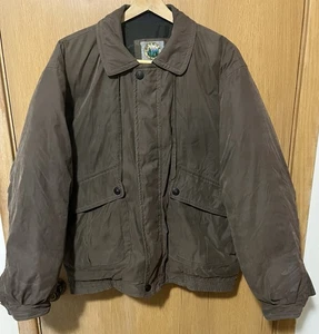 Vtg Forest Club by Rainforest Jacket Down Feather Filled Mens Medium Brown Coat - Picture 1 of 15